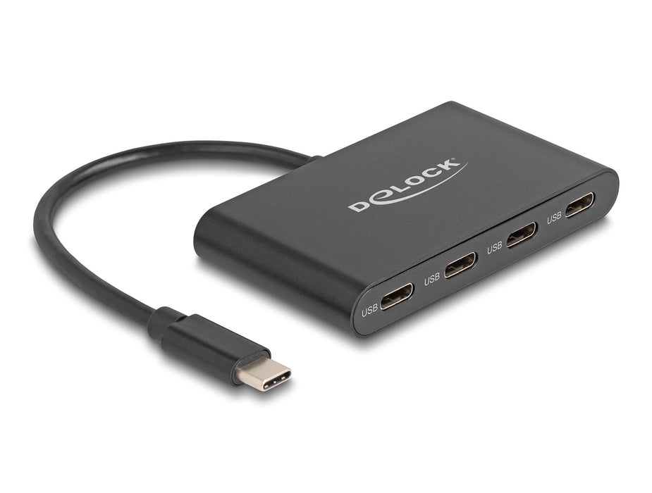 EAN 4043619641291 - DeLOCK 64129 hub de interfaz USB 3.2 Gen 2 (3.1 Gen 2) Type-C 5000 Mbit/s Negro imagen 1