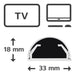 EAN 4047443508591 - Hama 00220988 organizador de cables Universal Panel guíacables Blanco 1 pieza(s) imagen 3