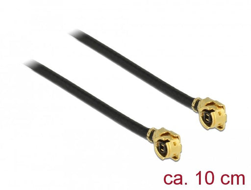 EAN 4043619896073 - DeLOCK 89607 cable coaxial 1.13 0,5 m MHF (I-PEX) Negro, Oro imagen 1