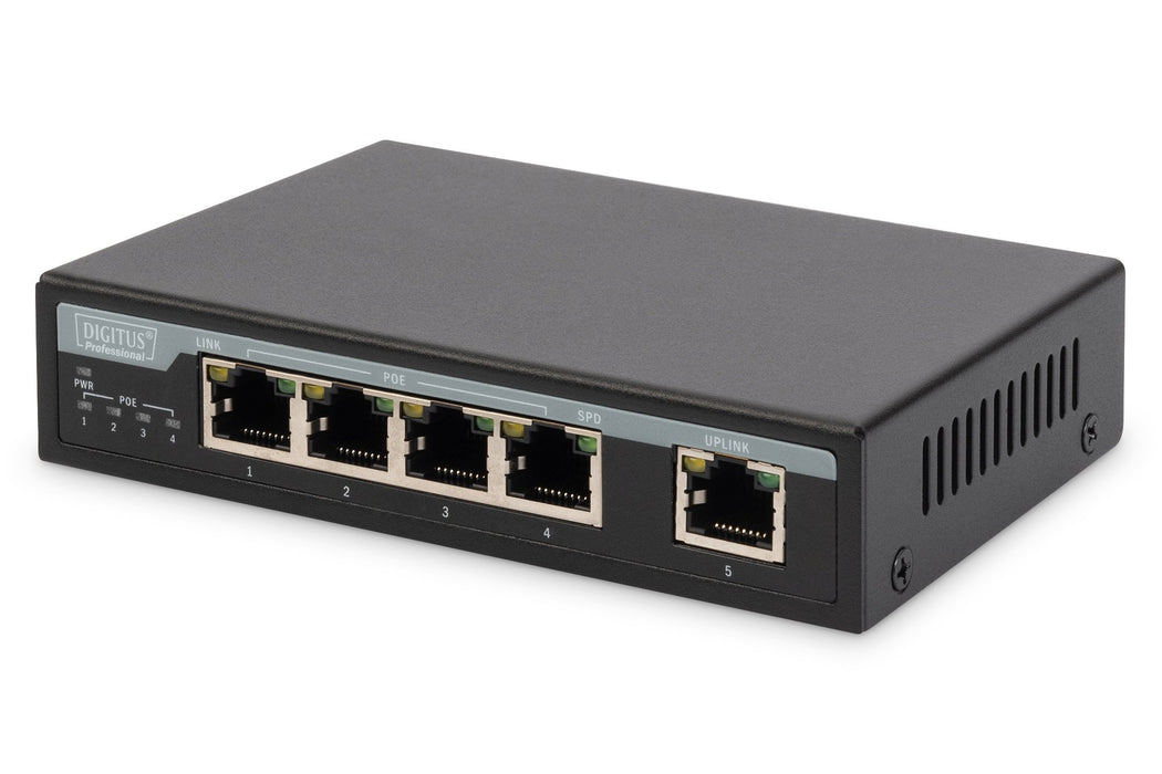 EAN 4016032380467 - Digitus DN-95320 switch Gestionado Fast Ethernet (10/100) Energía sobre Ethernet (PoE) Negro imagen 1