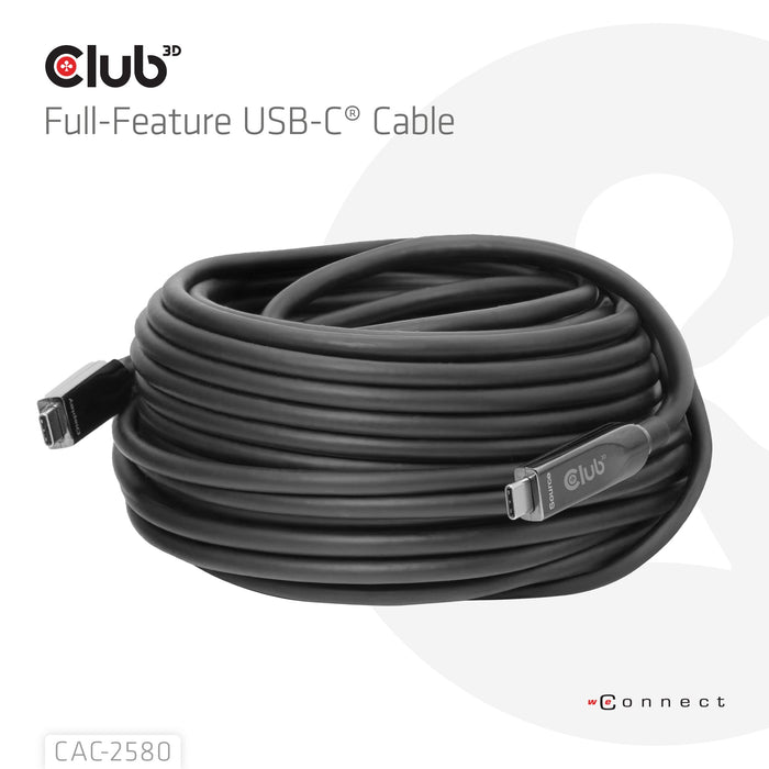 EAN 8719214473662 - CLUB3D CAC-2580 cable USB 15 m USB C Negro imagen 2