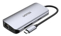 EAN 4894160052254 - UNITEK D1122A01 hub de interfaz 2 x USB 3.2 Gen 2 (3.1 Gen 2) Type-C 1000 Mbit/s Gris imagen 1
