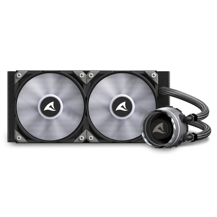 EAN 4044951038008 - Sharkoon S80 RGB Carcasa del ordenador, Procesador Sistema de refrigeración líquida todo en uno 12 cm Neg imagen 8