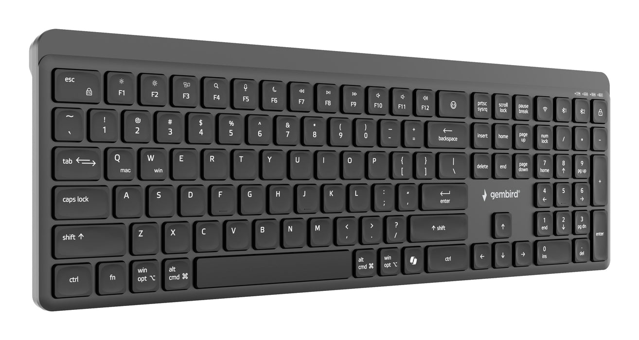 EAN 8716309136907 - Gembird KB-WPS-03 teclado Oficina RF Wireless + Bluetooth QWERTY Internacional de EE.UU. Negro imagen 4