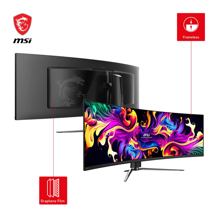 EAN 4711377332866 - MSI MPG 491CQPDE QD-OLED pantalla para PC 124,5 cm (49") 5120 x 1440 Pixeles DQHD Negro imagen 3
