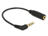 EAN 4043619656738 - DeLOCK 0.175m 3.5mm/2.5mm cable de audio 0,175 m 3,5mm 2,5mm Negro imagen 1