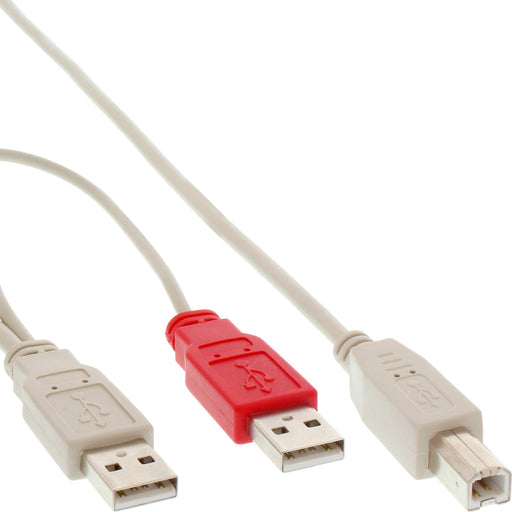 EAN 4043718092345 - InLine 34510X cable USB 1 m 2 x USB A USB B 0,48 Gbit/s Beige imagen 1