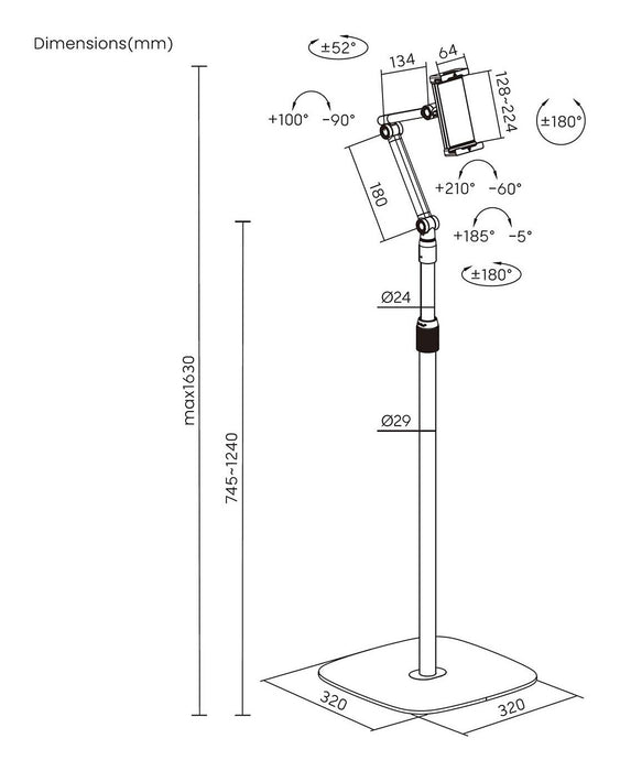 EAN 8435739901786 - AISENS MSF3P-301 soporte Soporte pasivo Teléfono móvil/smartphone, Tablet/UMPC imagen 7