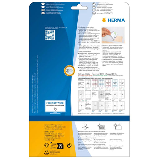 EAN 4008705045193 - HERMA 4519 etiqueta autoadhesiva Rectángulo redondeado Blanco 40 pieza(s) imagen 2