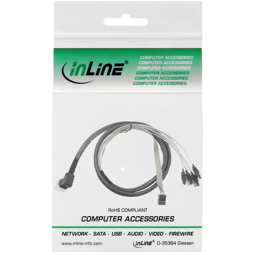 EAN 4043718211814 - InLine 27631A cable Serial Attached SCSI (SAS) 0,5 m Negro imagen 2