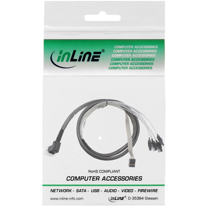EAN 4043718211814 - InLine 27631A cable Serial Attached SCSI (SAS) 0,5 m Negro imagen 2