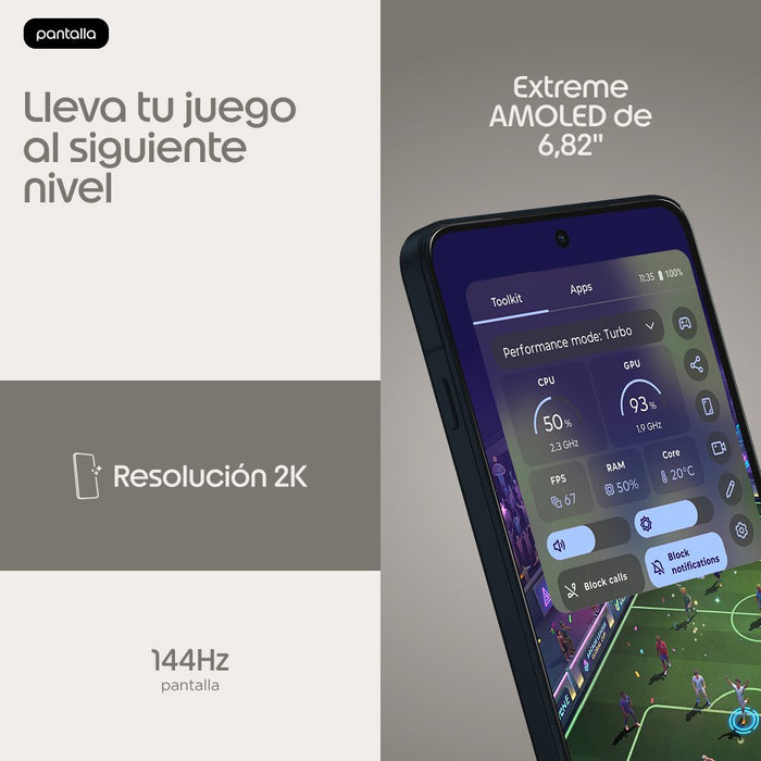 EAN 0840493622552 - Motorola edge 70 max 17,3 cm (6.82") SIM doble Android 16.0 5G USB Tipo C 8 GB 256 GB 7100 mAh Gris imagen 7