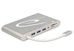 EAN 4043619872985 - DeLOCK 87298 base para portátil y replicador de puertos USB 3.2 Gen 1 (3.1 Gen 1) Type-C Plata imagen 1