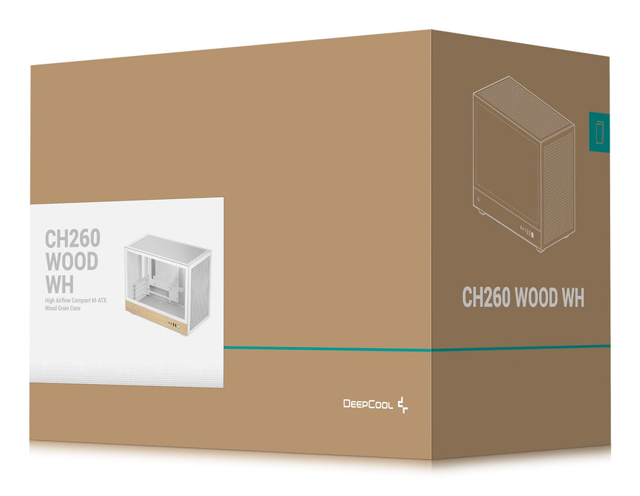 EAN 6933412765660 - DeepCool CH260 WOOD WH Escritorio Blanco, Madera imagen 11