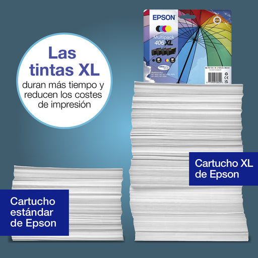 EAN 8715946748313 - Epson 406 Umbrella DURABrite Ultra cartucho de tinta 1 pieza(s) Original Rendimiento estándar Cian, Negro imagen 1