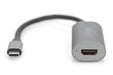 EAN 4016032478652 - Digitus DA-70822 adaptador de cable de vídeo 0,2 m HDMI tipo A (Estándar) USB Tipo C Aluminio, Negro imagen 3