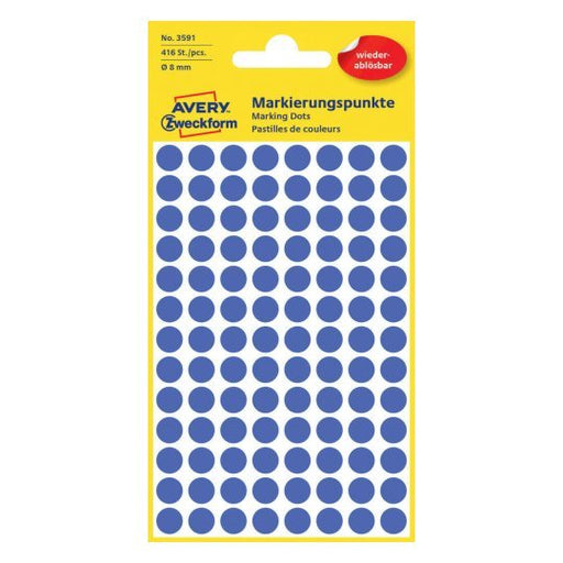 EAN 4004182035917 - Avery 3591 etiqueta autoadhesiva Círculo Azul 416 pieza(s) imagen 1