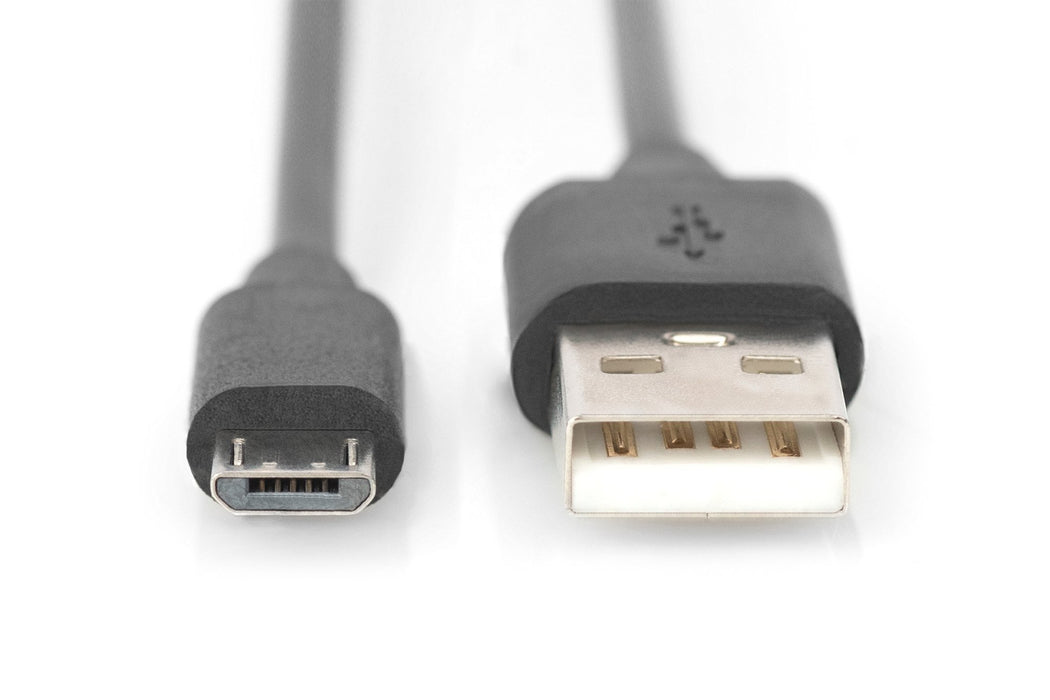 EAN 4016032383673 - Digitus DB-300127-010-S cable USB 1 m USB A Micro-USB B Negro imagen 2