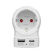 EAN 4047443553768 - Hama EU to US adaptador de enchufe eléctrico Tipo B Tipo C (Euroconcexión) + Tipo F Blanco imagen 4