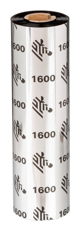 EAN 8596375000193 - Zebra 1600 Wax cinta térmica 450 m Negro imagen 1
