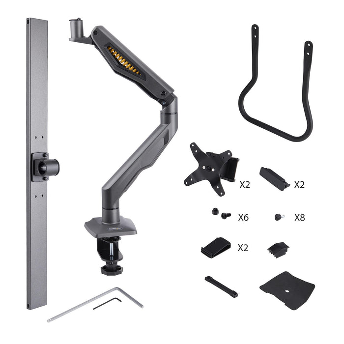 EAN 65030906340 - StarTech.com H2M1AS2-MONITOR-ARM soporte para monitor 68,6 cm (27") Escritorio Negro imagen 12