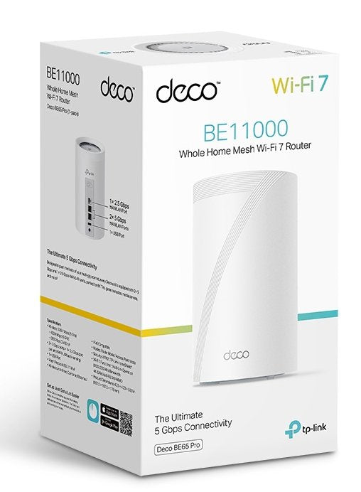 EAN 8885020621686 - TP-Link Deco BE65 Pro (2-pack) Tribanda (2.4 GHz / 5 GHz / 6 GHz) Wi-Fi 7 (802.11be) Blanco 3 Interno imagen 5