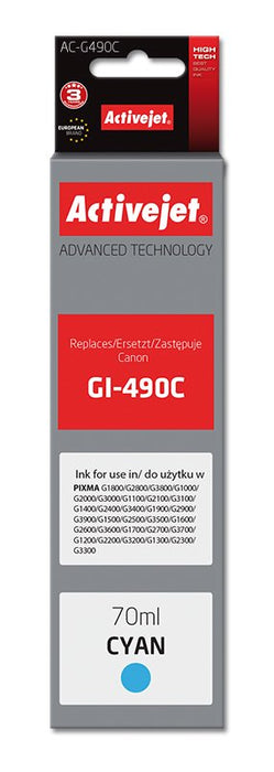 EAN 5901443110705 - Activejet AC-G490C cartucho de tinta 1 pieza(s) Compatible Alto rendimiento (XL) Cian imagen 1