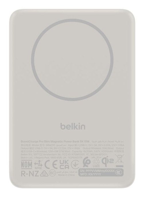 EAN 0745883953370 - Belkin BPD021HQSA batería externa 5000 mAh Cargador inalámbrico Arena imagen 1