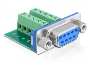 EAN 4043619652686 - DeLOCK 65268 cambiador de género para cable Sub-D 9 pin Terminal block 10 pin Verde imagen 1