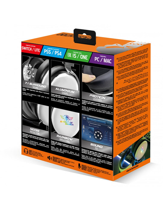 EAN 3700104434073 - Spirit of Gamer XPERT H700 Auriculares Alámbrico Diadema Juego Blanco imagen 4