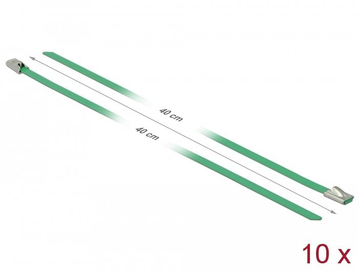 EAN 4043619188031 - DeLOCK 18803 presilla Acero Verde 10 pieza(s) imagen 2