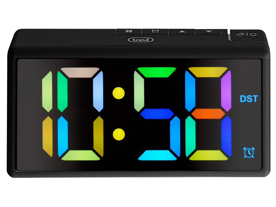 EAN 8011000039848 - Trevi 0088600 Reloj despertador digital Negro imagen 2