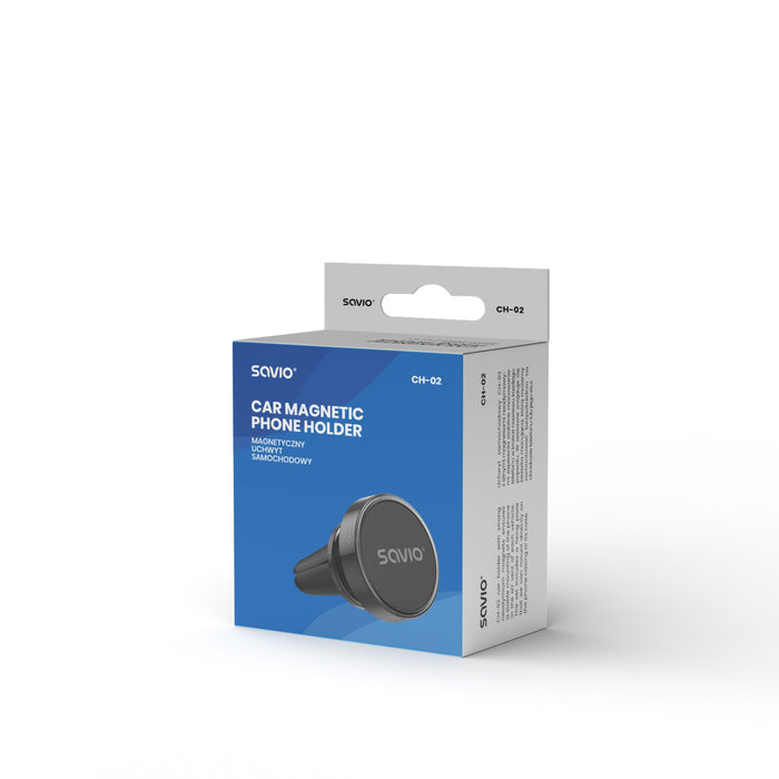 EAN 5901986047131 - Savio CH-02 Uchwyt magnetyczny samochodowy, aluminiowy, czarny imagen 4