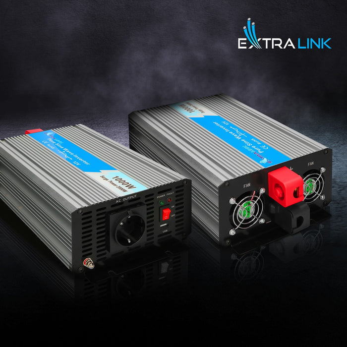EAN 5903148918143 - Extralink VOLTAGE CONVERTER 12V - 230V, 1000W, PURE SINUS OPIP-1000W adaptador e inversor de corriente Au imagen 13