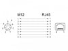 EAN 4043619663149 - DeLOCK 66314 cambiador de género para cable M12 RJ45 Negro imagen 3