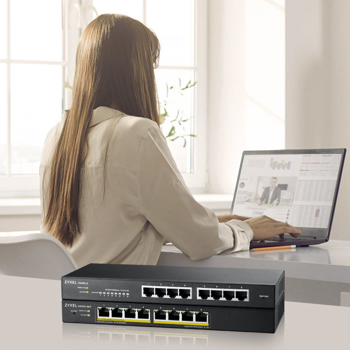 EAN 4718937621897 - Zyxel GS1915-8 Gestionado L2 Gigabit Ethernet (10/100/1000) Negro imagen 9