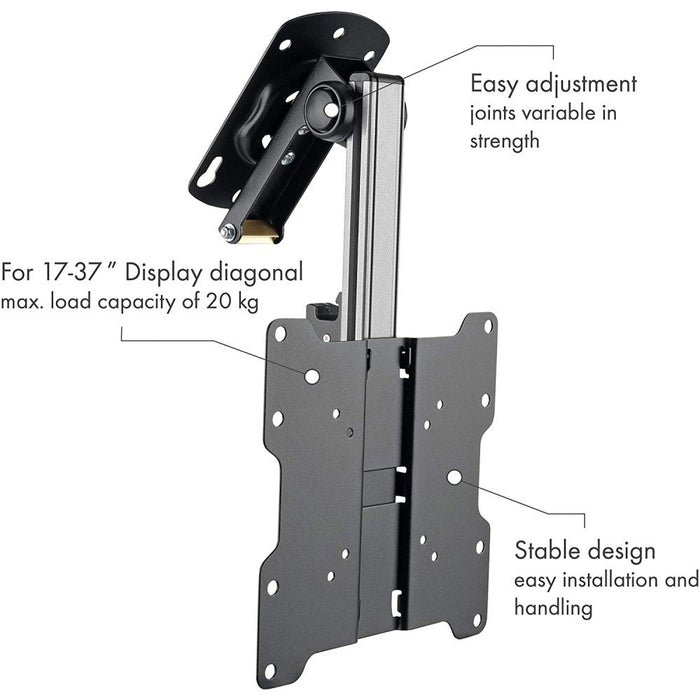 EAN 8051128107142 - Techly ICA-CPLB 222 soporte para TV 94 cm (37") Negro, Plata imagen 7