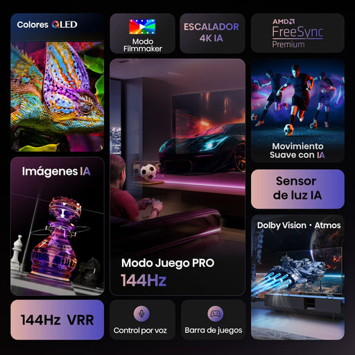 EAN 6942351416885 - Hisense E7Q PRO 75E7Q PRO 190,5 cm (75") 4K Ultra HD Smart TV Wifi Negro 385 cd / m² imagen 2