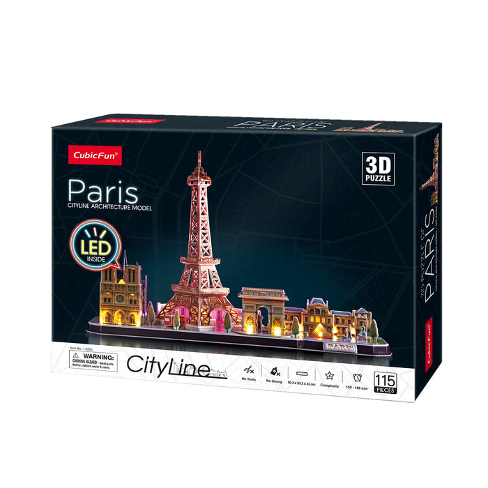 EAN 6944588205256 - CubicFun Paris LED Puzle 3D 115 pieza(s) Edificios imagen 4