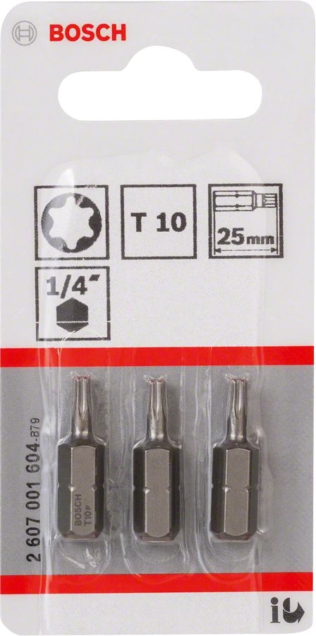 EAN 3165140301305 - Bosch 2 607 001 604 punta de destornillador 3 pieza(s) imagen 2