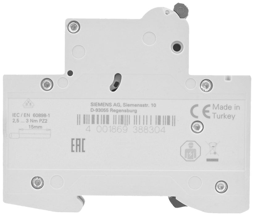 EAN 4001869388304 - Siemens 5SL61166 5SL6116-6 Leitungsschutzschalter 1polig 16 A 230 V, 400 V corta circuito 1 imagen 4