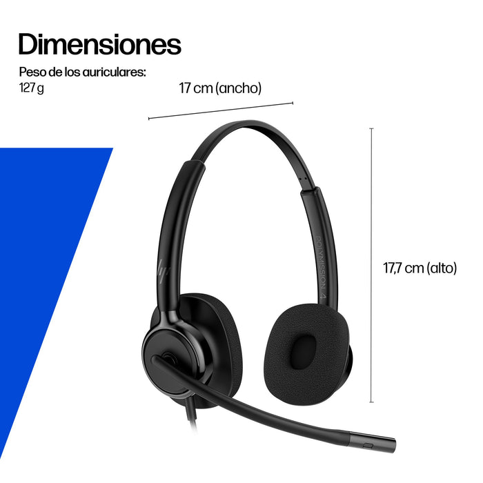 EAN 0199896046411 - HP Poly Mission 415 Monaural USB Wired Headset Alámbrico Diadema Negro imagen 8