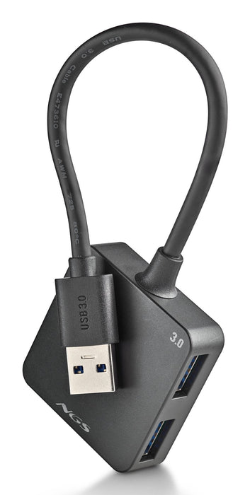 EAN 8435430626001 - NGS IHUB 3.0 TINY USB 3.2 Gen 1 (3.1 Gen 1) Type-A 5000 Mbit/s Negro imagen 5