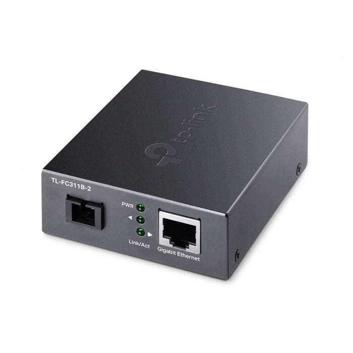 EAN 6935364010577 - TP-Link TL-FC311B-2 convertidor de medio 1000 Mbit/s Monomodo Negro imagen 1
