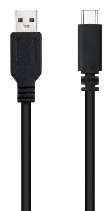 EAN 8433281007727 - Nanocable USB 2.0, 2m cable USB USB C 2 x USB A Negro imagen 2