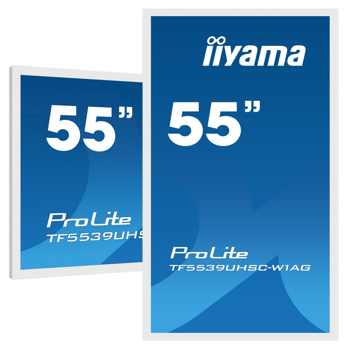 EAN 4948570118076 - iiyama TF5539UHSC-W1AG pantalla de señalización 139,7 cm (55") LED 500 cd / m² 4K Ultra HD Blanco Pantall imagen 1