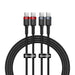 EAN 6932172657444 - Baseus Cafule cable USB 2 m USB C Negro, Gris, Rojo imagen 1