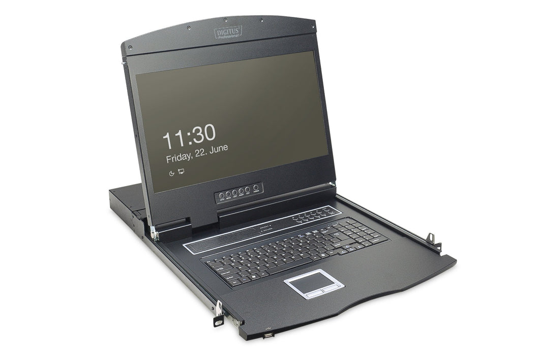 EAN 4016032449829 - Digitus DS-72211-1ES consola de rack 48,3 cm (19") 1366 x 768 Pixeles Negro 1U imagen 1