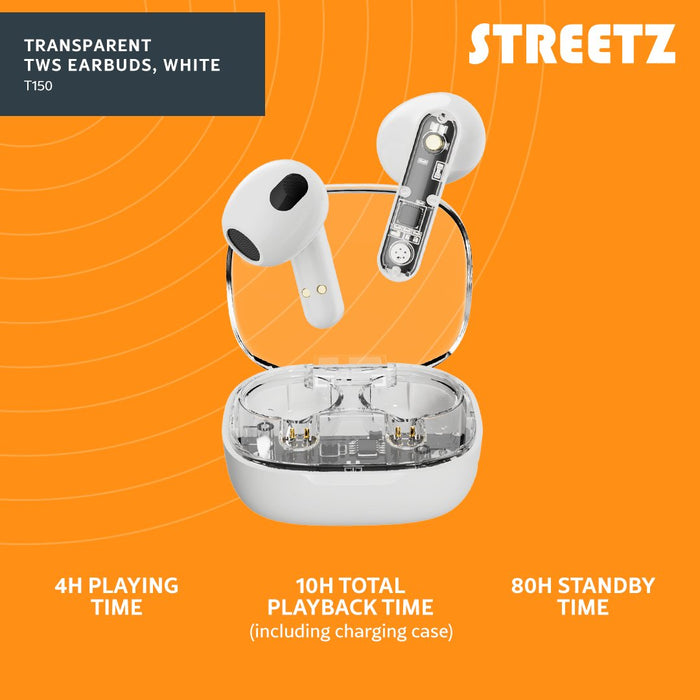 EAN 7333048060716 - Streetz T150-WHT auricular y casco Auriculares Inalámbrico Dentro de oído Llamadas/Música Bluetooth Blanc imagen 8