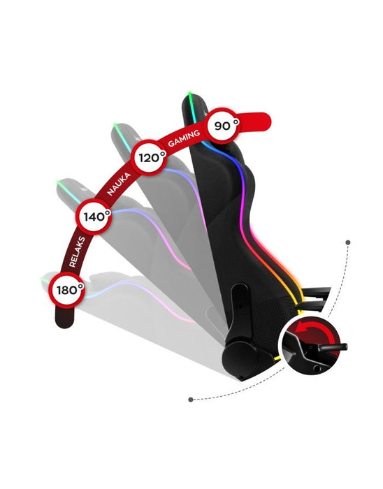 EAN 5903796015348 - Huzaro Force 6.3 Silla para videojuegos de PC Asiento (de seguridad) de butaca Negro, Multicolor imagen 7